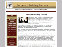 Tablet Screenshot of corporate-training-services.com